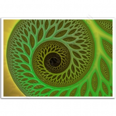 Abstract Art - Psychedelic Worm Hole Poster